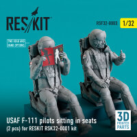 USAF F-111 pilots sitting in seats (2 pcs) for RESKIT...