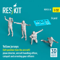 Yellow jerseys (Left position from the aircraft) plane...