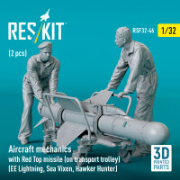 Aircraft mechanics with Red Top missile (on transport...