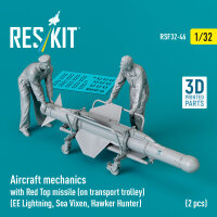 Aircraft mechanics with Red Top missile (on transport...
