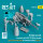 British Aircraft mechanics with SUU-23 20mm gun pod (open & close gun bay) on on transport trolley (scene 1) (3 pcs) (3D Printed)