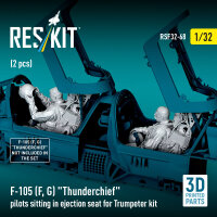 F-105F/G Thunderchief pilots sitting in ejection seat for...