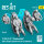 F-105F/G Thunderchief pilots sitting in ejection seat for Trumpeter kit (2 pcs) (3D Printed)