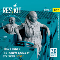 Female driver for US NAVY A/S32A-49 Deck Tractor (scene...
