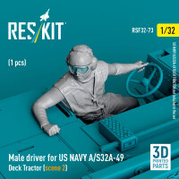 Male driver for US NAVY A/S32A-49 Deck Tractor (scene 2)...