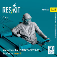 Male driver for US NAVY A/S32A-49 Deck Tractor (scene 3)...