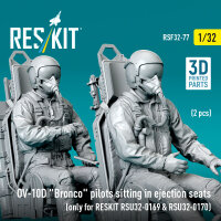 OV-10D Bronco pilots sitting in ejection seats (2 pcs)...