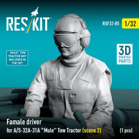 Female driver for A/S-32A-31A Mule Tow Tractor (scene 2) (1 pcs) (3D Printed)
