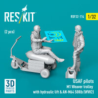 USAF pilots (2 pcs) & M1 Weaver trolley with...