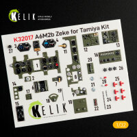 A6M2B Zeke - Interior 3D Decal for Tamiya kit