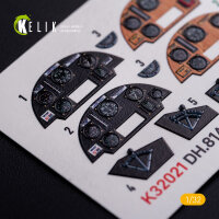 DH.81A Tiger Moth - Interior 3D Decal for ICM kit