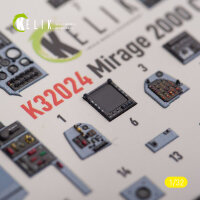 Mirage 2000C - interior 3D decals for Kitty Hawk/Zimi models kit