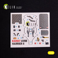 AV-8 Harrier - interior 3D decals for Trumpeter kit
