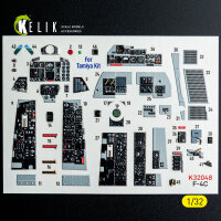 F-4C - interior 3D decals for Tamiya kit