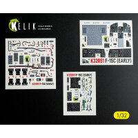 F-15C (early) - interior 3D decals for Tamiya kit