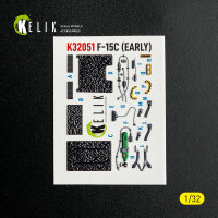 F-15C (early) - interior 3D decals for Tamiya kit