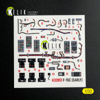F-15C (early) - interior 3D decals for Tamiya kit
