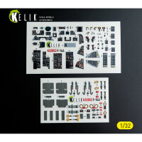 F-14A - interior 3D decals for Tamiya kit