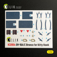 OV-10A/C Bronco - interior 3D decals for Kitty Hawk/Zimi...