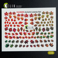 Autumn Leaves Set #1 - Decal for dioramas