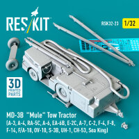 MD-3B Mule Tow Tractor (A-3, A-4, RA-5C, A-6, EA-6B, E-2C, A-7, C-2, F-4, F-8, F-14, F/A-18, OV-10, S-3B, UH-1, CH-53, Sea King) (3D Printed model kit)
