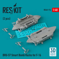 BRU-57 Smart Bomb Racks for F-16 (2 pcs) (3D Printed)