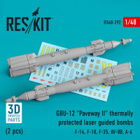 GBU-12 Paveway II thermally protected laser guided bombs...