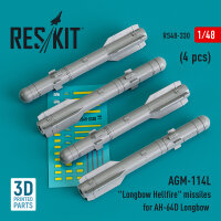 AGM-114L Longbow Hellfire missiles (4 pcs)(AH-64D...