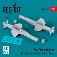 Red Top missiles (2pcs) (EE Lightning, Sea Vixen, Hawker...