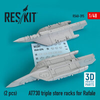 AT730 triple store racks for Rafale (2 pcs) (3D Printed)
