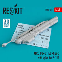 QRC 80-01 ECM pod with pylon for F-111 (3D Printed)