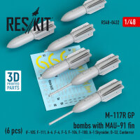 M-117R GP bombs with MAU-91 fin (6 pcs) (F-105,F-111, A-4...