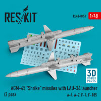 AGM-45 Shrike missiles with LAU-34 launcher (2 pcs) (A-4,...