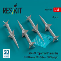AIM-7A Sparrow I missiles (4 pcs) (F-3H Demon, F7U...