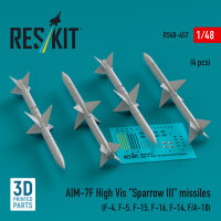 AIM-7F High Vis Sparrow III missiles (4 pcs) (F-4, F-5,...