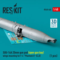 SUU-16A 20mm gun pod (open gun bay) wings mounting for...