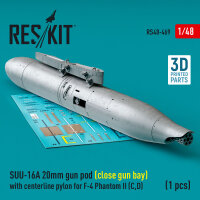 SUU-16A 20mm gun pod (close gun bay) with centerline...