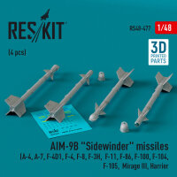 AIM-9B Sidewinder missiles (4 pcs) (A-4, A-7, F-4D1, F-4,...