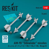 AIM-9D Sidewinder missiles (4 pcs) (A-4, A-6, A-7, F-4,...