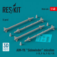 AIM-9X Sidewinder missiles (4 pcs) (F-15, F-16, F-18,...