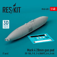 Mark 4 20mm gun pod (OV-10A, F-8 , F-4 (USN), A-4, A-6A)...