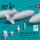 Mk.83 bombs with BSU-35 (4 pcs) (A-3B, A-4, A-6E, A-7, F-4C/D, F-8, F-14, F/A-18, F-105, AV-8B, S-3) (3D printed)