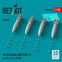 Mk.83 bombs with MAU-91 (4 pcs) (A-4E, A-4F, B-52G/H) (3D...
