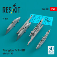 Pivot pylons for F-111C with LAU-105 (4 pcs) (3D Printed)