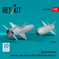 Exocet missiles (2 pcs) (Sea King, Super Etendard, Mirage...
