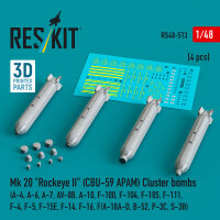Mk 20 Rockeye II (CBU-59 APAM) Cluster bombs (A-4, A-6,...