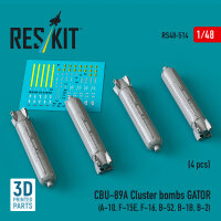 CBU-89A cluster bombs GATOR (4 pcs) (A-10, F-15E, F-16,...