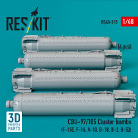 CBU-97/105 cluster bombs (4 pcs) (F-15E, F-16, A-10,...