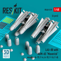 LAU-88 with (2 pcs) AGM-65 Maverick missiles (6 pcs)...