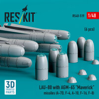 LAU-88 with (2 pcs) AGM-65 Maverick missiles (6 pcs)...
